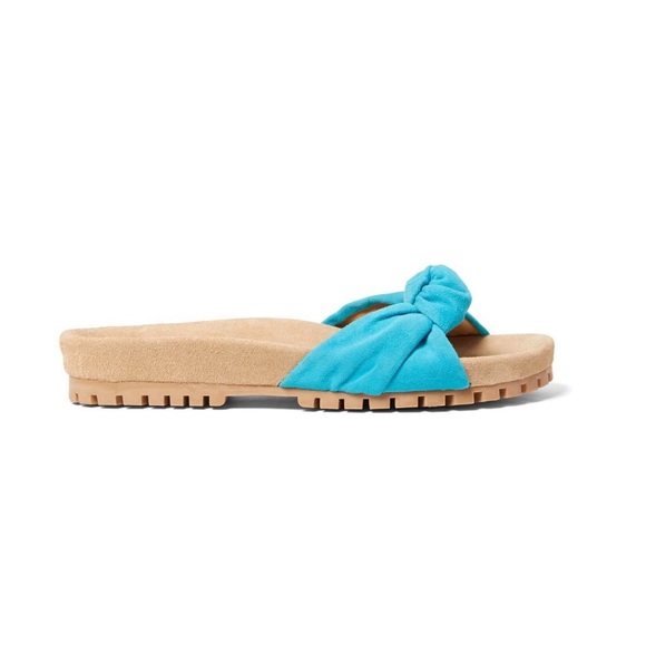 Jack Rodgers Aqua Knot Phoebe Suede Slide Sandals Women’s Size 8 NEW - Picture 4 of 7